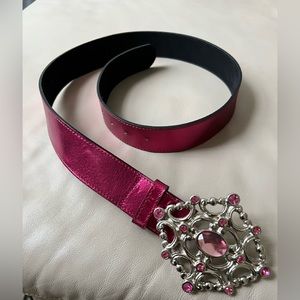 Roberto Mengoni Leather Belt - Size Small